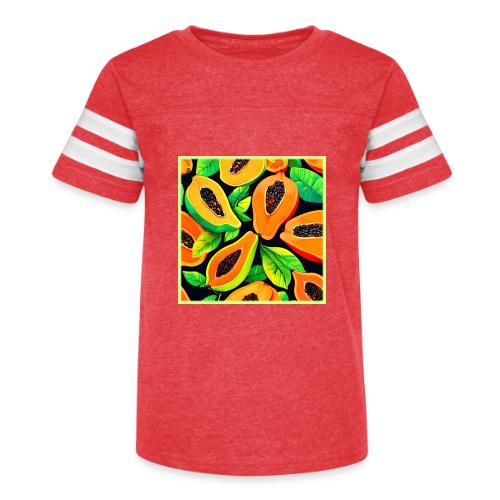 Tropical Papaya Paradise - Kid's Football Tee