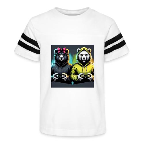 Gamer Bears - Kid's Football Tee