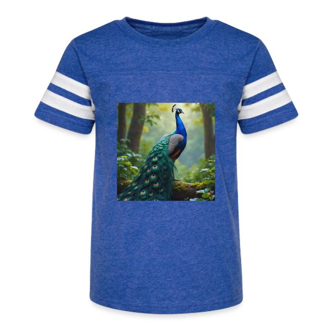 Majestic Peacock in Enchanted Forest