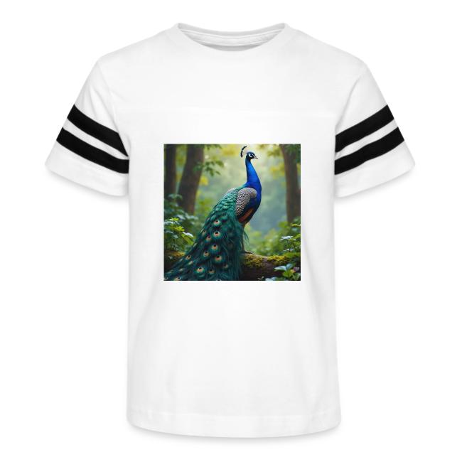 Majestic Peacock in Enchanted Forest
