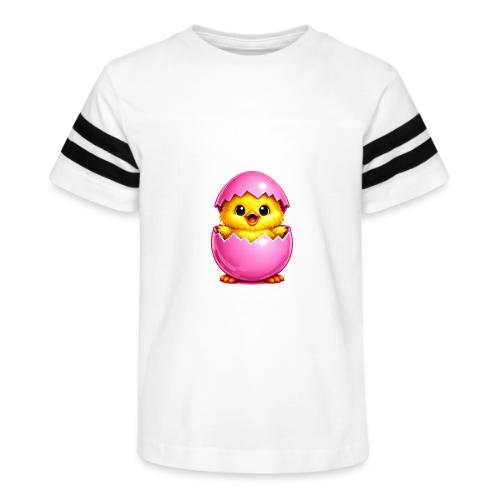 Easter Chick Pink - Kid's Football Tee