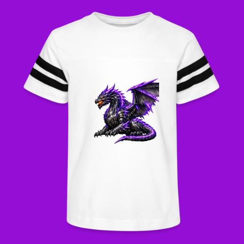 Neon Dragon at Rest - Kid's Football Tee