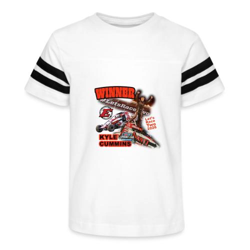 Kyle Cummins #LetsRaceTwo Winner - Kid's Football Tee