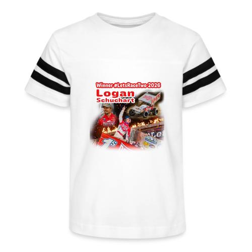 Logan Schuchart #LetsRaceTwo Winner - Kid's Football Tee