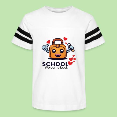first day of school outfit- school Welcome back - Kid's Football Tee