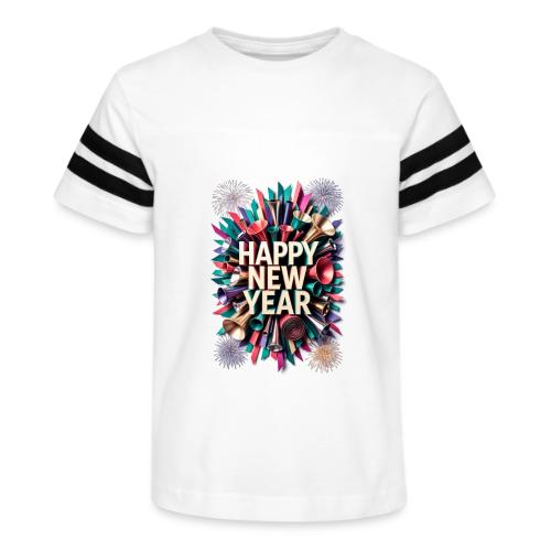 New Year's Party Horn T-Shirt - Kid's Football Tee