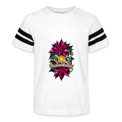 Queen of the Solstice Poinsettia T-Shirt - Kid's Football Tee