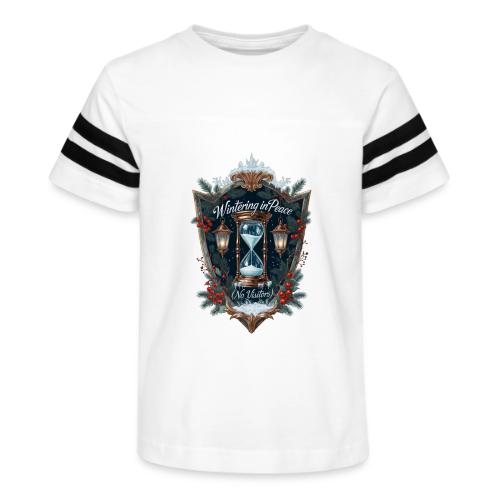 Wintering in Peace (No Visitors) T-Shirt - Kid's Football Tee