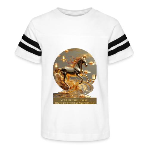 Year of the Horse Abundance T Shirt, Lunar NY Gift - Kid's Football Tee