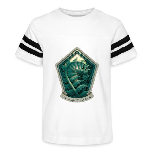 Easter Unfurl in Light Fern T Shirt, Spring Gift - Kid's Football Tee