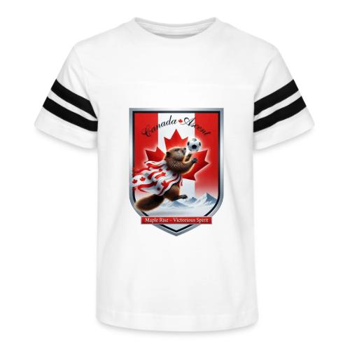 Canada Beaver Ascent T-Shirt, Canadian Pride Gift - Kid's Football Tee