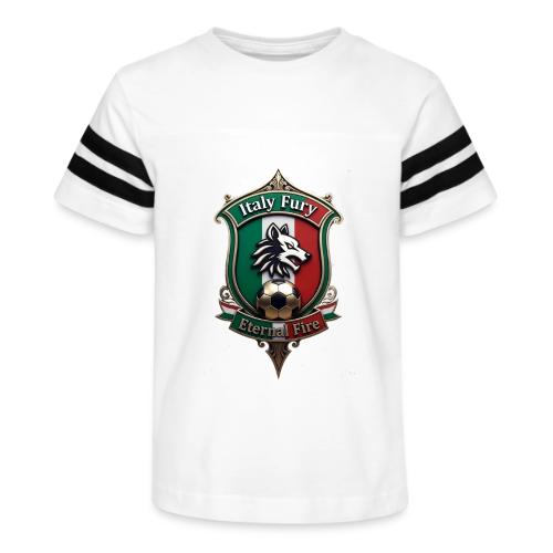 Italy heritage Wolf Fury Tee, Pride Badge Gift - Kid's Football Tee