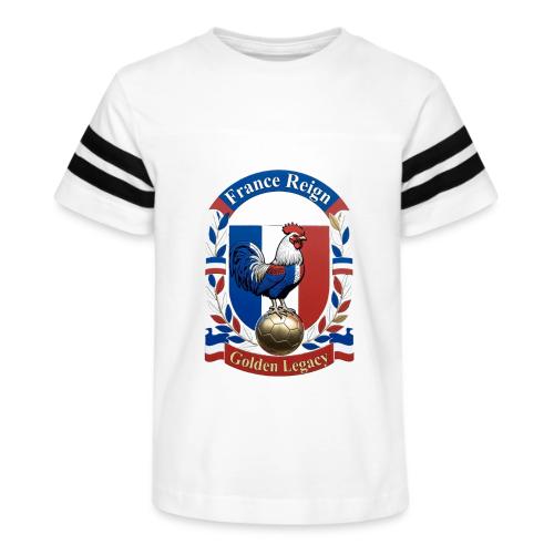 France Rooster Reign T-Shirt, Tricolore Pride Gift - Kid's Football Tee