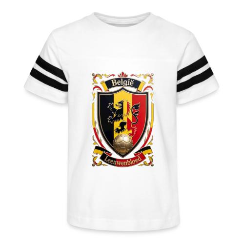 Belgium Lion Crest T-Shirt, Belgian Flag Gift - Kid's Football Tee