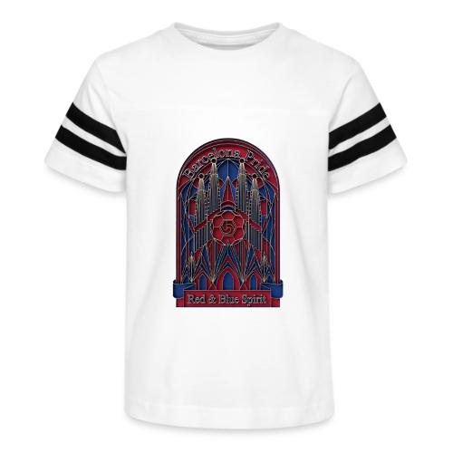 Barcelona Scarlet Pride T Shirt, Vibrant City Gift - Kid's Football Tee