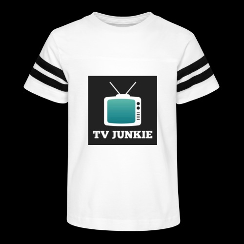 TV Junkie - Kid's Football Tee
