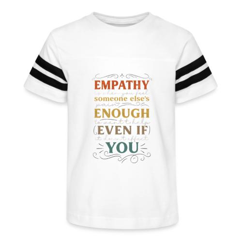 Empathy Quote Chalkboard Style Inspirational T-Shi - Kid's Football Tee