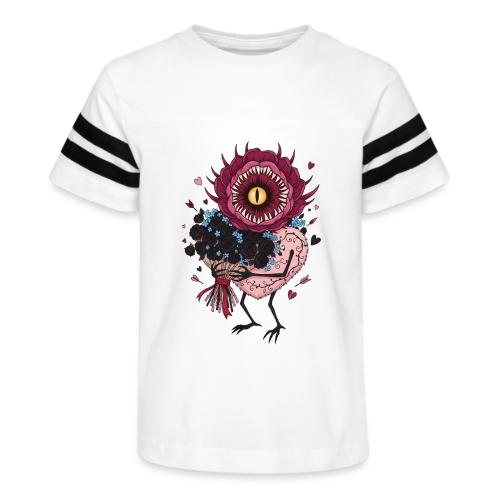 Gothic Valentine Eldritch Bloom – Dark Rom - Kid's Football Tee