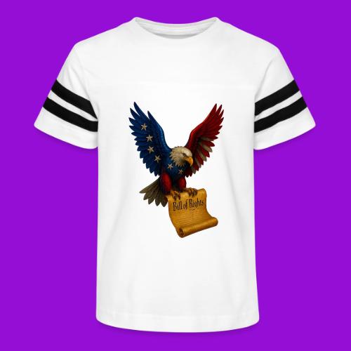Bill of Rights Bald Eagle - Kid's Football Tee