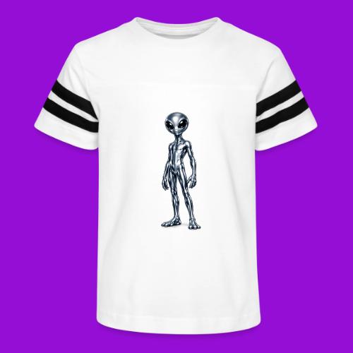 Silver Alien - Kid's Football Tee