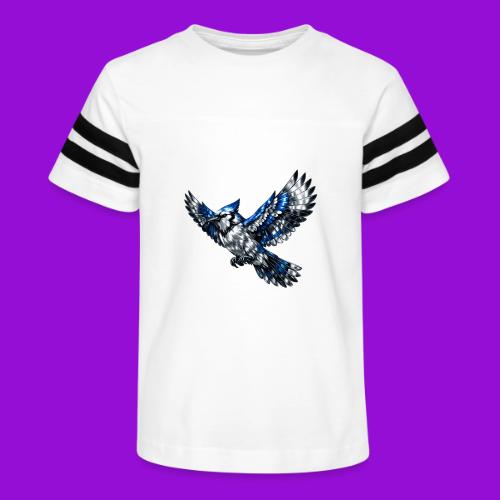 Silver Blue Jay in Flight - Kid's Football Tee