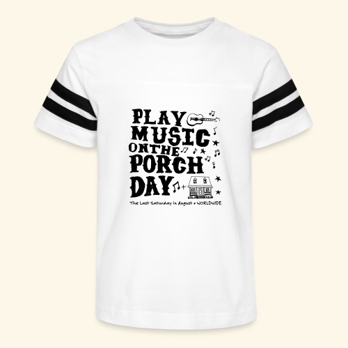 PLAY MUSIC ON THE PORCH DAY - Kid's Football Tee
