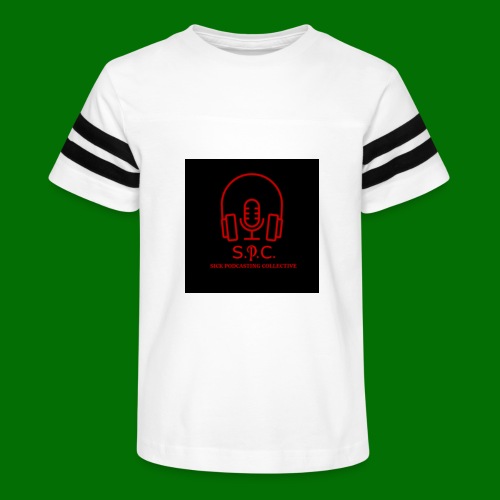 SPC Logo Black/Red - Kid's Vintage Sports T-Shirt