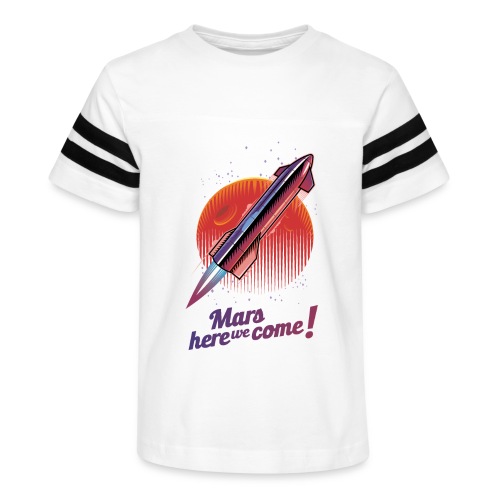 Mars Here We Come - Light - Kid's Vintage Sports T-Shirt