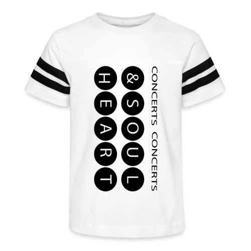 Heart & Soul concerts text design 2021 flip - Kid's Vintage Sports T-Shirt