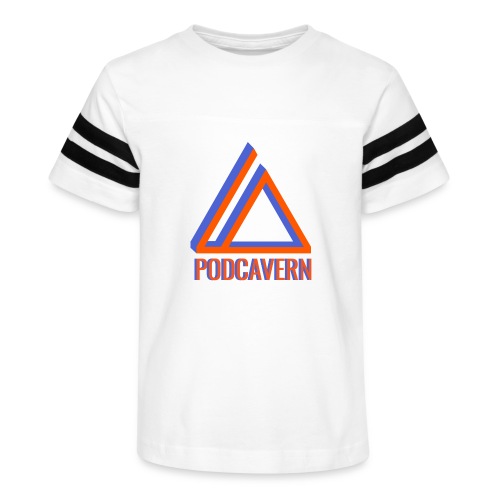 PodCavern Logo - Kid's Vintage Sports T-Shirt