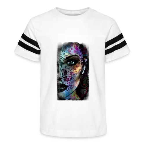 DayOfTheDead2015 RIGHT S - Kid's Football Tee