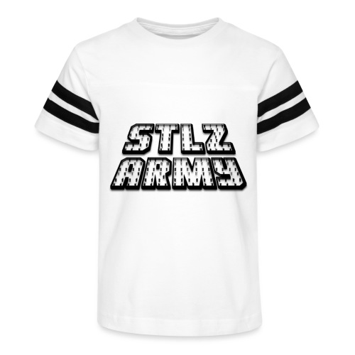 Stlz Army Logo (Black Edition) - Kid's Football Tee