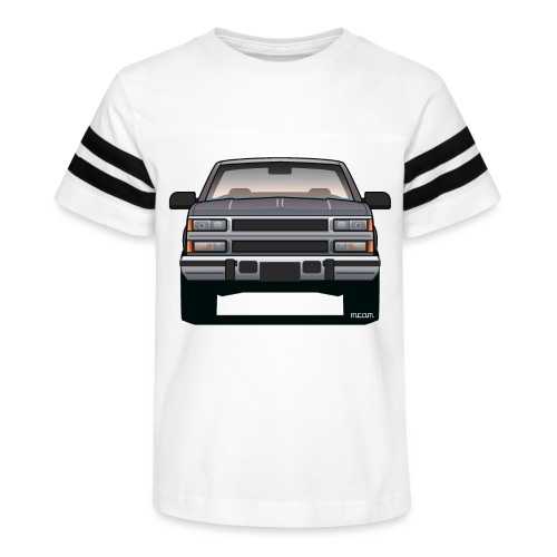 Design Icon: American Bowtie Silver Urban Truck - Kid's Vintage Sports T-Shirt