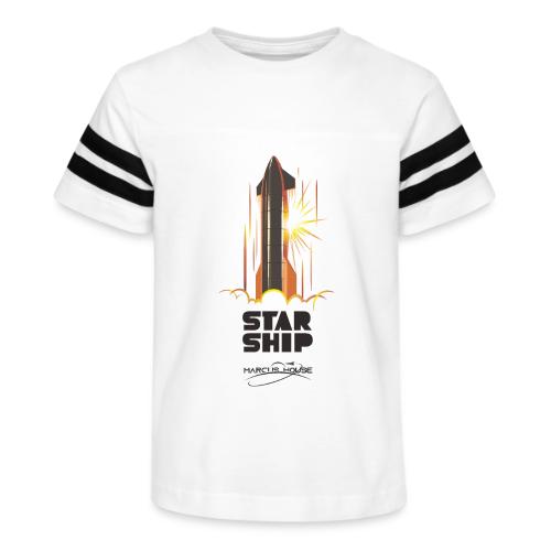 Star Ship Mars - Light - With Logo - Kid's Football Tee
