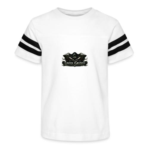Lovely Grizzly logo - Kid's Football Tee