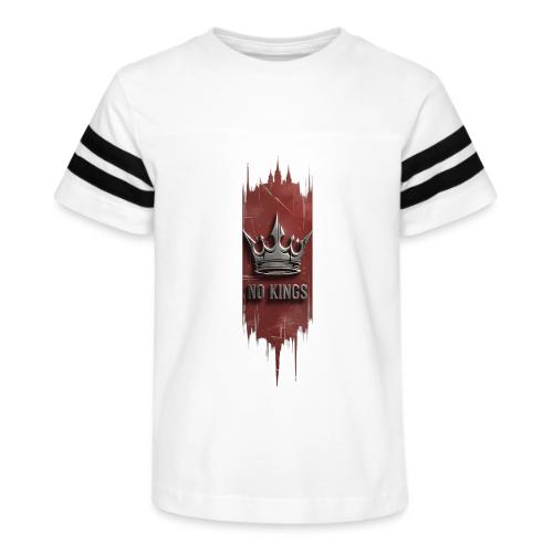 NO KINGS - Distressed Anarchy Crown - Kid's Football Tee