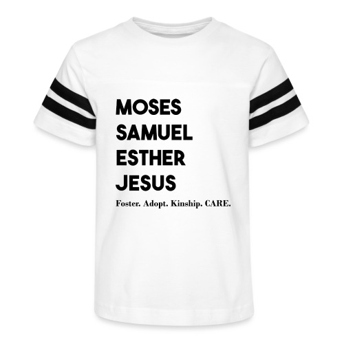 Moses. Samuel. Esther. Jesus. - Kid's Vintage Sports T-Shirt