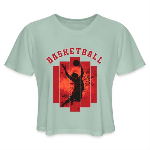 Basketball Mode On - Women's Cropped T-Shirt
