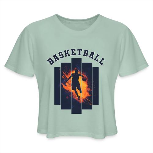 Basketball Power - Women's Cropped T-Shirt
