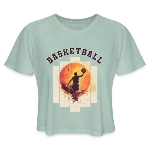 Basketball again and again - Women's Cropped T-Shirt