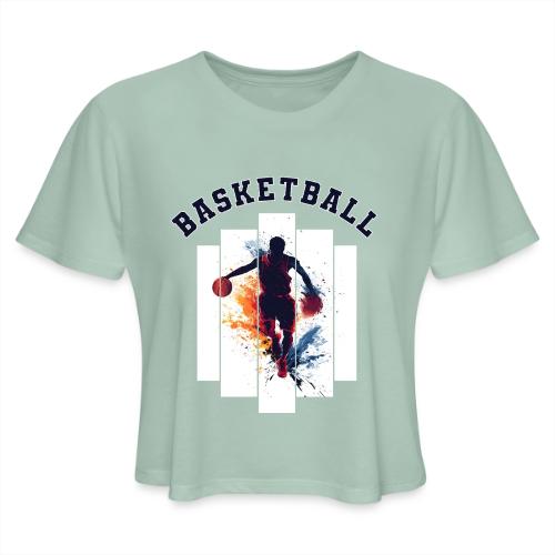 Basketball Never Stops - Women's Cropped T-Shirt