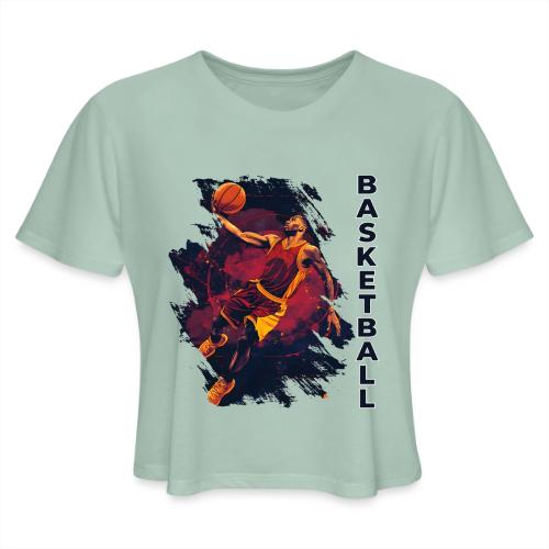 Basketball Charge - Women's Cropped T-Shirt