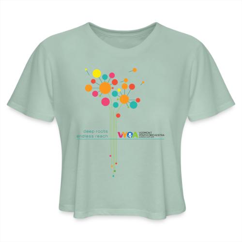flower tag - Women's Cropped T-Shirt