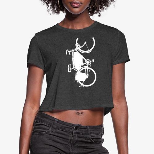 swiss_army_bike_bw - Women's Cropped T-Shirt