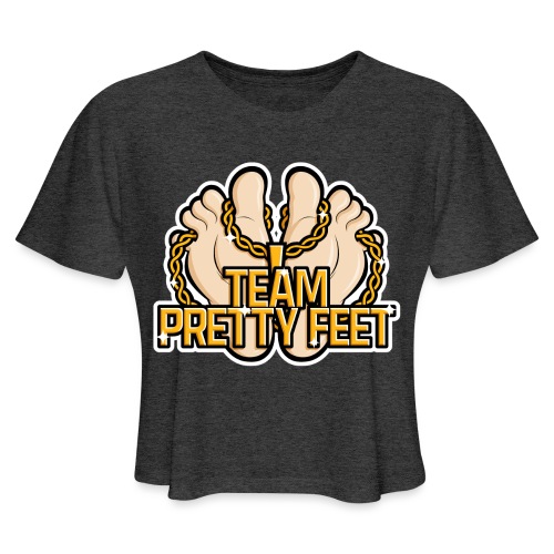 Team Pretty Feet™ Gold Chain - Women's Cropped T-Shirt