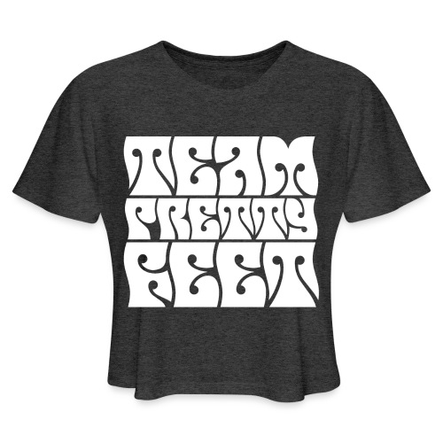 Team Pretty Feet Peace & Love - Women's Cropped T-Shirt