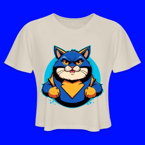 Superhero Cat - Women's Cropped T-Shirt