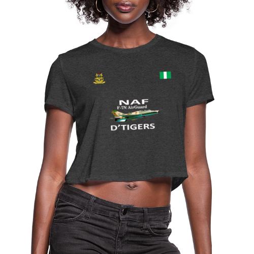 Nigerian Air Force F-7Ni AirGuard D'Tigers - Women's Cropped T-Shirt