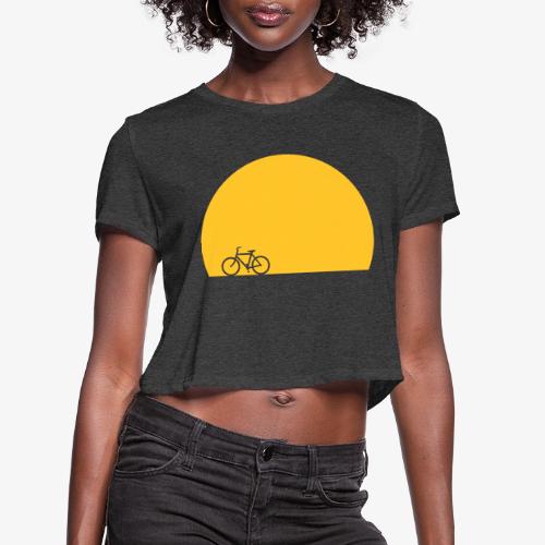 Sundown Bicycle - Women's Cropped T-Shirt