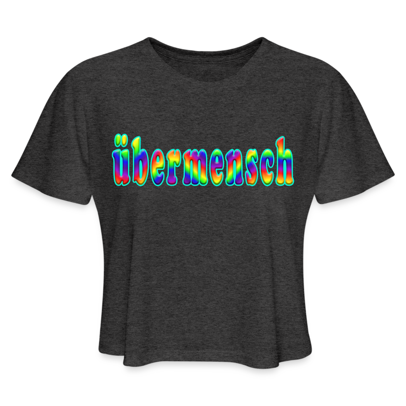 UBERMENSCH LGBTQ PRIDE CROP TOP SHIRT - Women's Cropped T-Shirt
